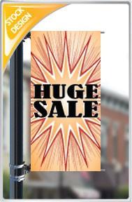 18"x36" Huge Sale Pole Banner FREE SHIPPING