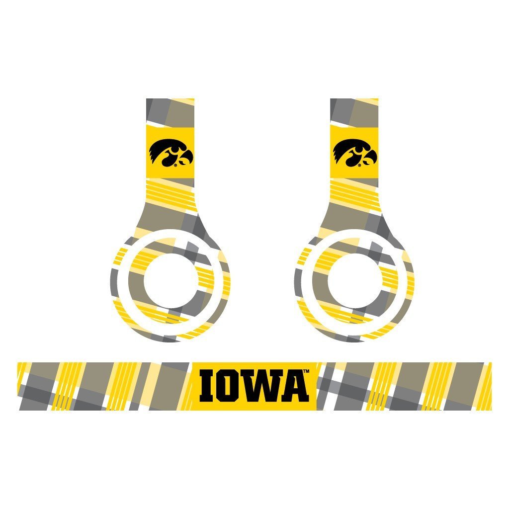 University of Iowa - Set of 3 Patterns - Skins for Beats Solo HD - FREE SHIPPING