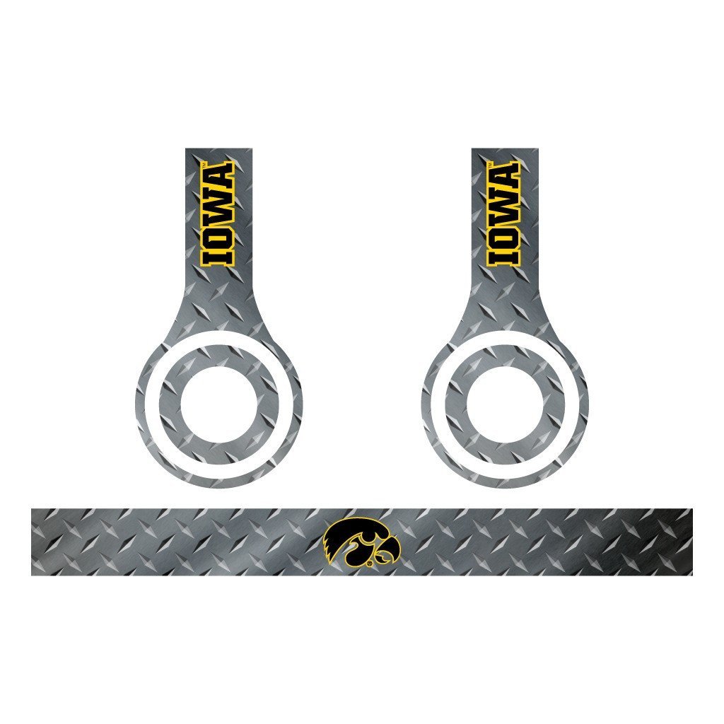 University of Iowa - Set of 3 Metal Patterns - Skins for Beats Solo HD - FREE SHIPPING