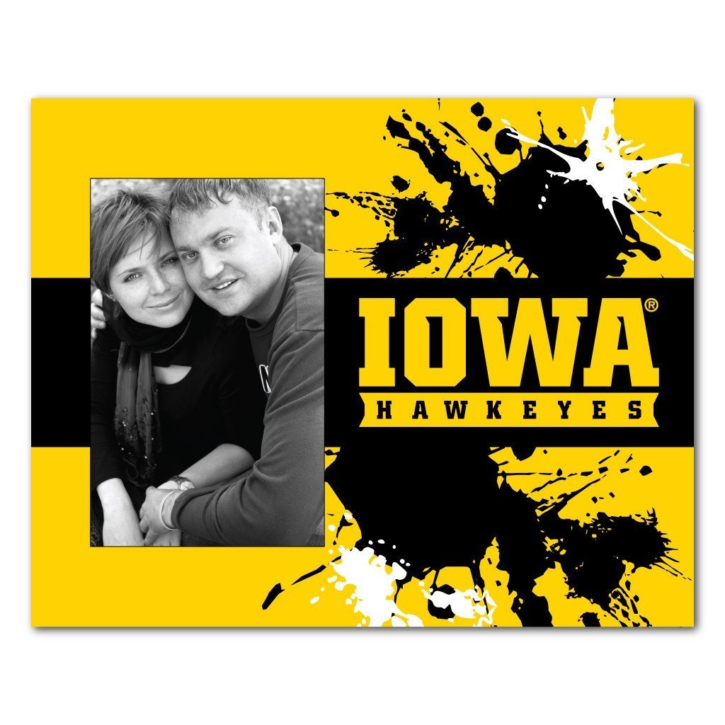 University of Iowa Picture Frame - Paint Splatter