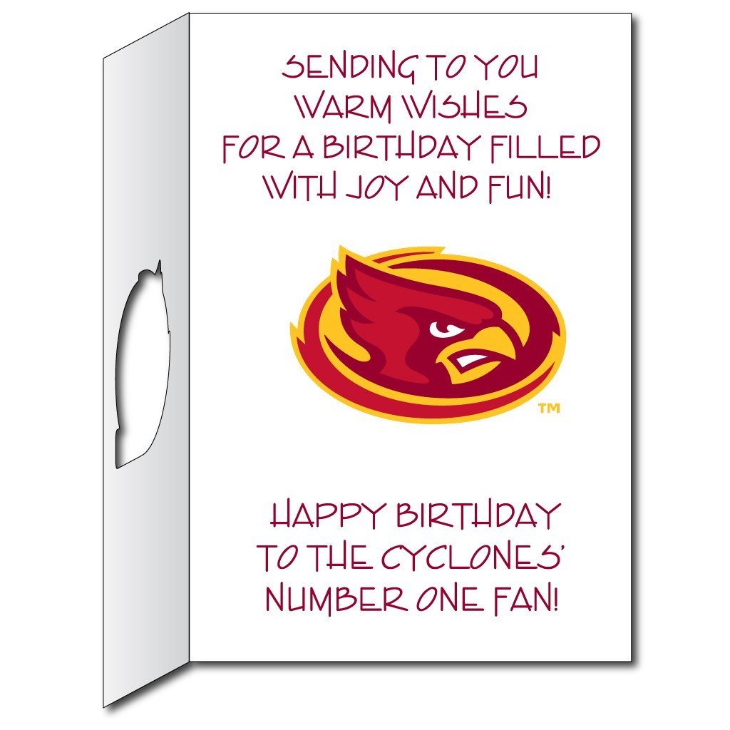 Iowa State University 2'x3' Giant Birthday Greeting Card