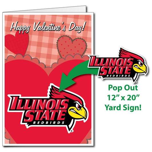 Illinois State University 2'x3' Giant Valentine's Day Card