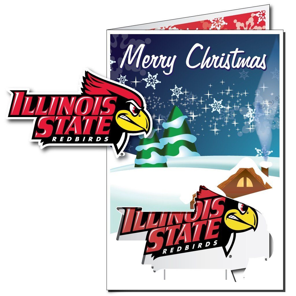 Illinois State University 2'x3' Giant Holiday Greeting Card