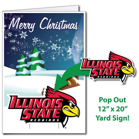 Illinois State University 2'x3' Giant Holiday Greeting Card