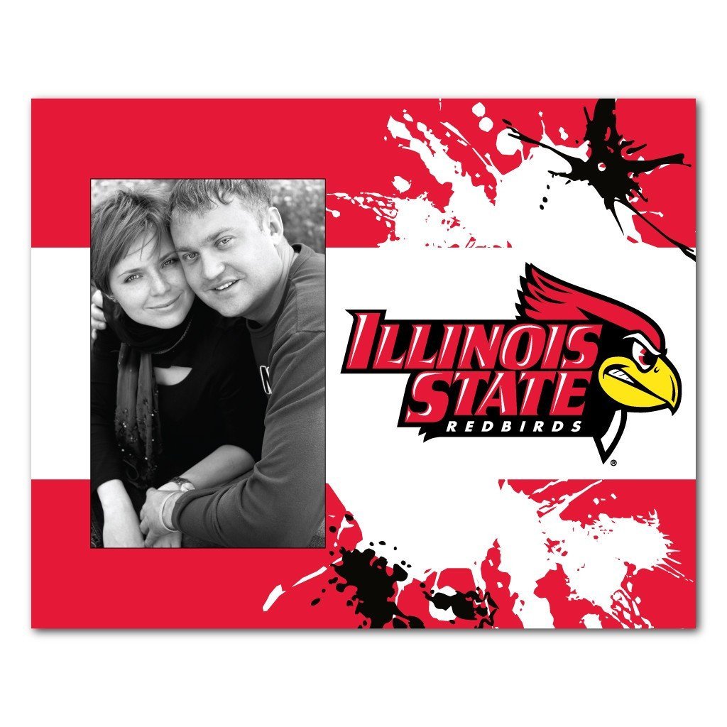 Illinois State University Paint Splatter Design Picture Frame