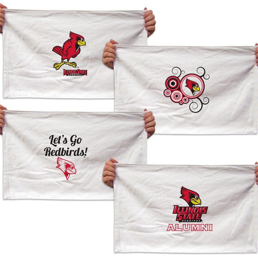 Illinois State University Rally Towel “ Set of 4 Different Designs