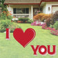 Valentine's Day Yard Decoration - I Love You 4'x4' - FREE SHIPPING