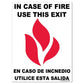 In Case of Fire Use This Exit Sign or Sticker - #2