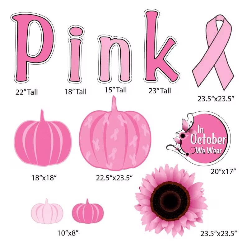 In October We Wear Pink, Breast Cancer Awareness - 11pc Set