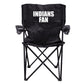 Indians Fan Black Folding Camping Chair with Carry Bag