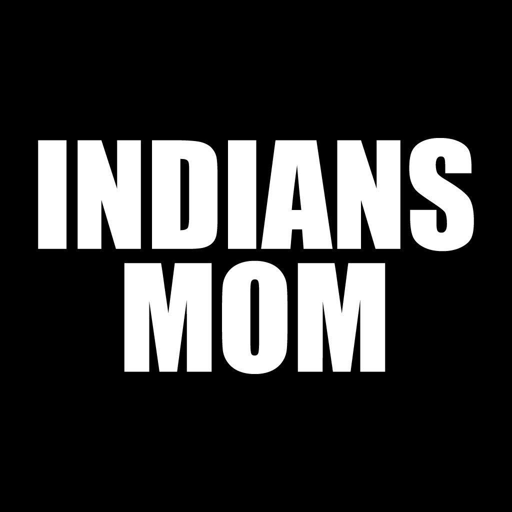 Indians Mom Black Folding Camping Chair