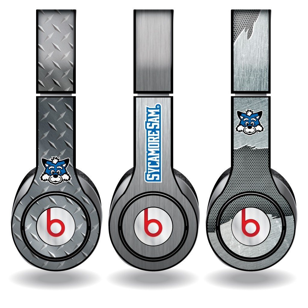 Indiana State University Set of 3 Metal Print Skins for Beats Solo HD FREE SHIPPING