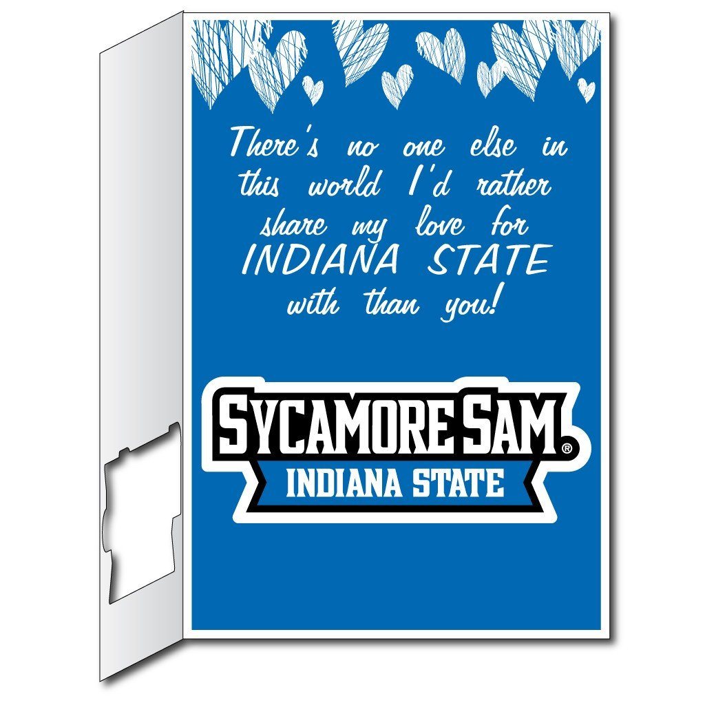 Indiana State University 2'x3' Huge Valentine's Day Card