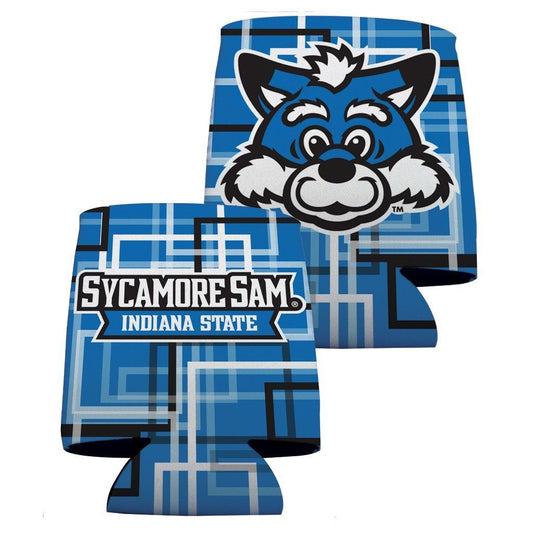 Indiana State University Can Coolers - Squares Design 5 FREE SHIPPING
