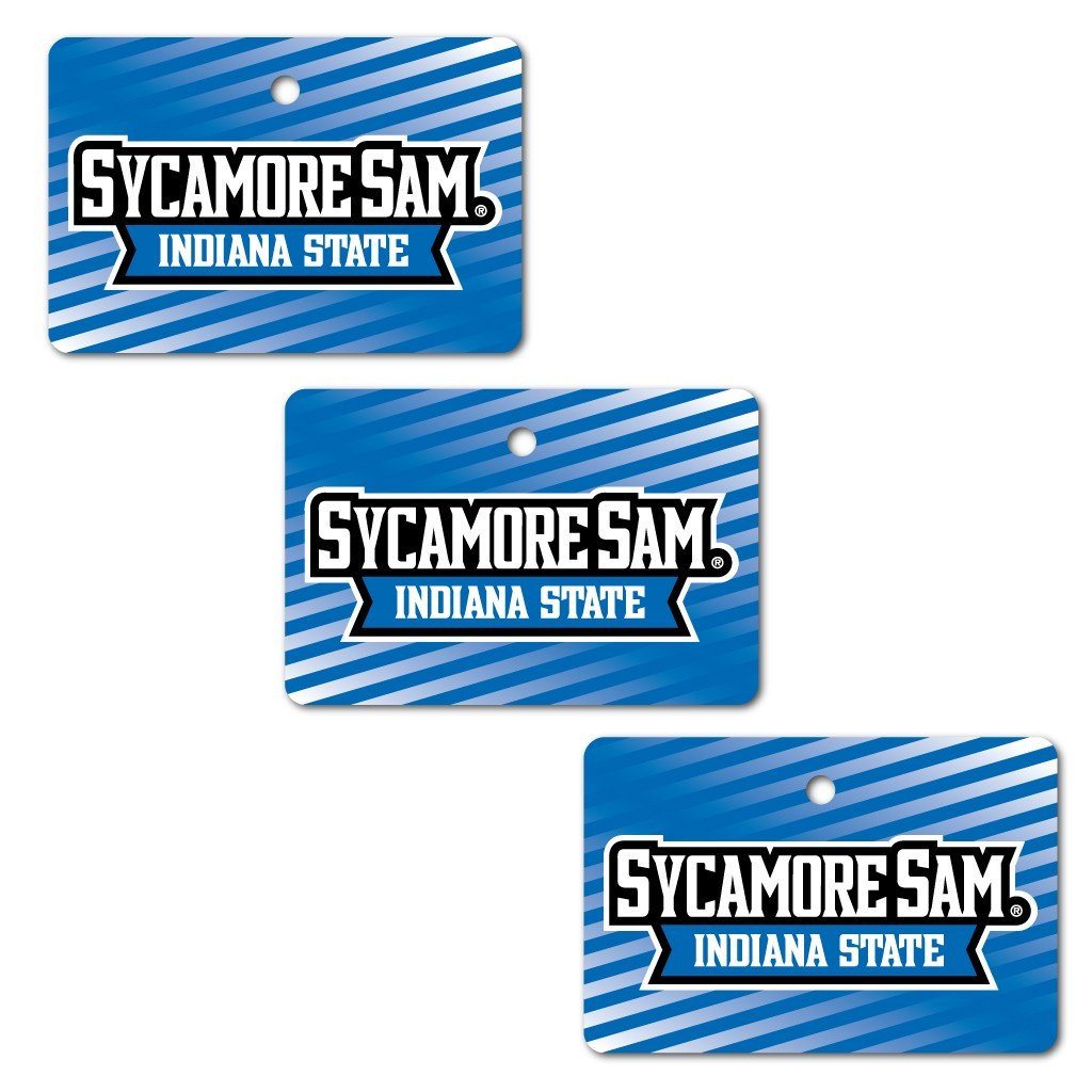 Indiana State University Ornament - Set of 3 Rectangle Shapes - FREE SHIPPING