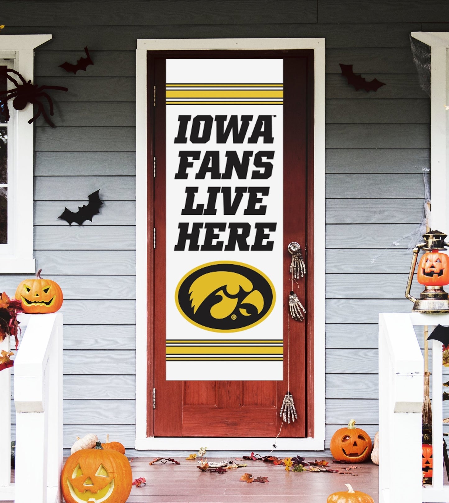 Iowa Fans Live Here Door Banner