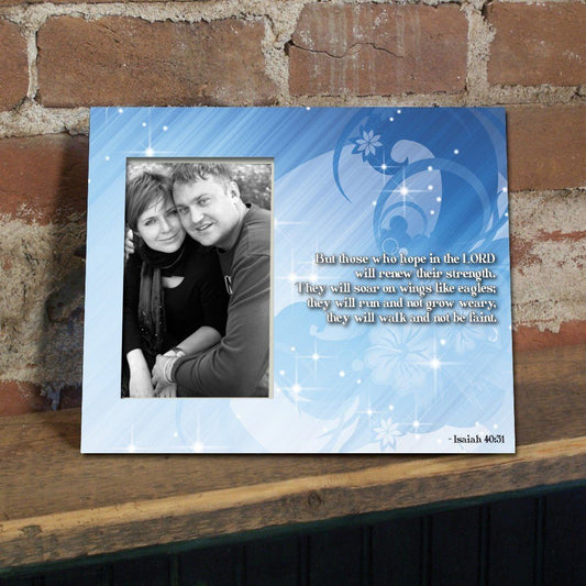 Isaiah 40:31 Decorative Picture Frame - Holds 4x6 Photo