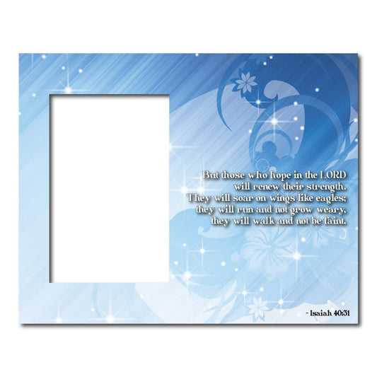 Isaiah 40:31 Decorative Picture Frame - Holds 4x6 Photo