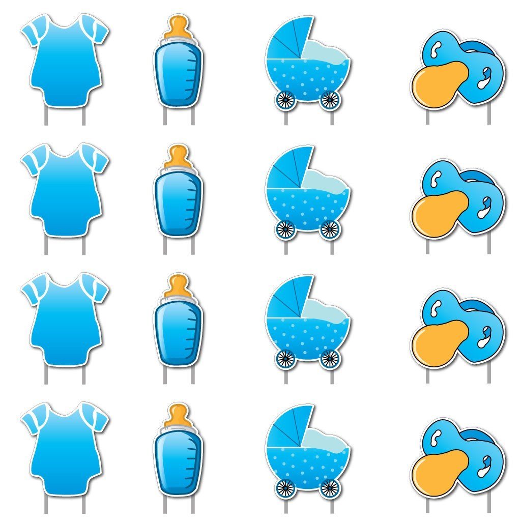 It's a Boy! Yard Card Baby Announcement Set 17 pcs total - FREE SHIPPING