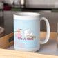 It's a Girl Stork 15 Oz Coffee Mug