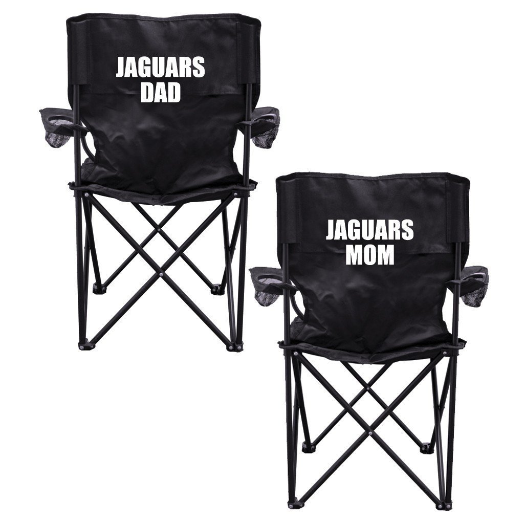 Jaguars Parents Black Folding Camping Chair Set of 2