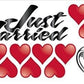 Just Married with Hearts - Yard Decoration