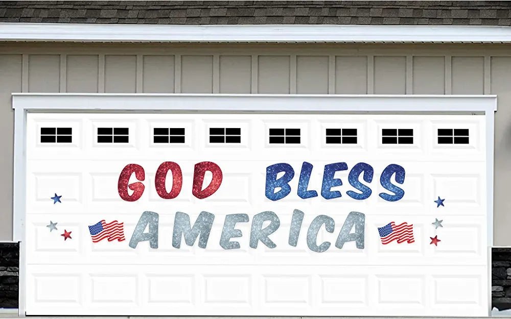 Jumbo 16-Inch Letters God Bless America Magnets