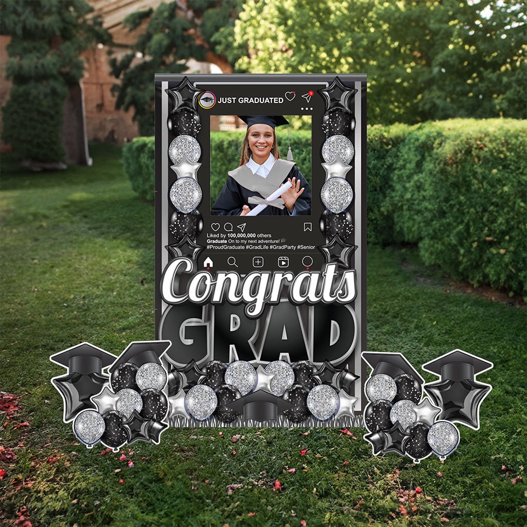 photo grad cards Jumbo Graduation Standup Yard Card, Photo Booth Frame – VictoryStore.com