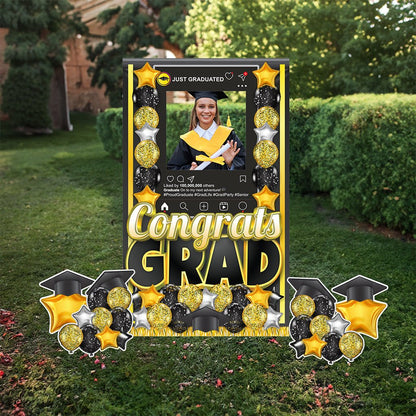 photo grad cards Jumbo Graduation Standup Yard Card, Photo Booth Frame – VictoryStore.com