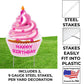Jumbo Happy Birthday Cupcake Yard Sign Set of 2