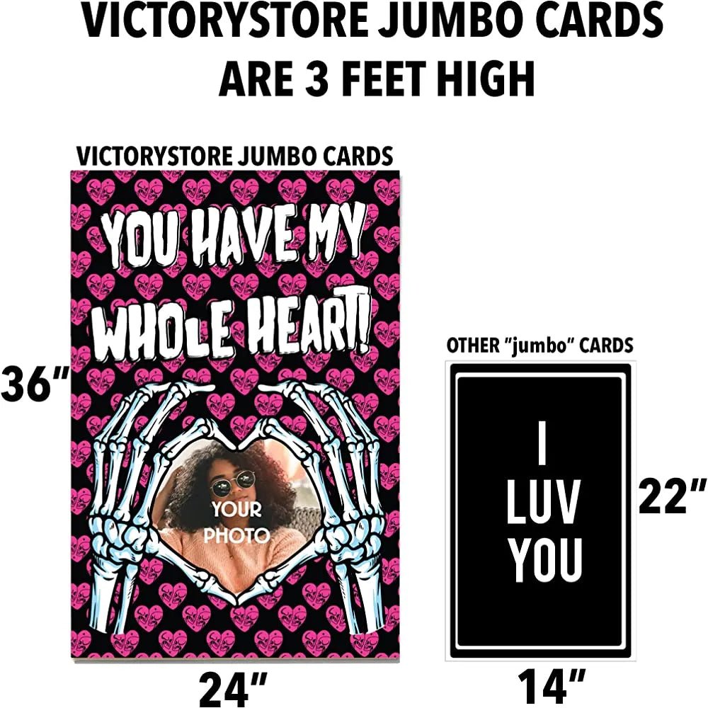 Jumbo Personalized Valentine's Day Card | You Have My Whole Heart