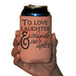 Wedding Themed Can Coolers Set of 6 - To love laughter and - FREE SHIPPING