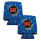 50th Birthday Party Can Cooler Set - 1 Design - Set of 6 - FREE SHIPPING