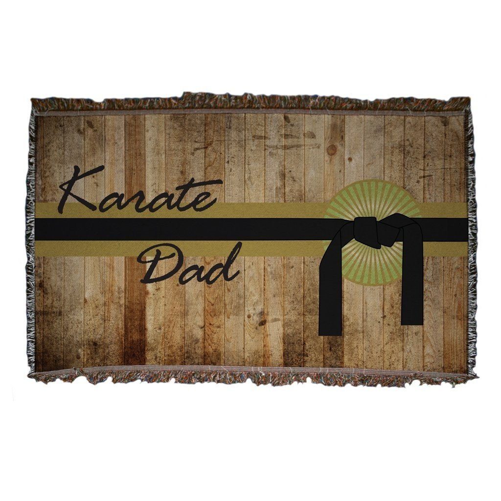 Karate Dad Woven Blanket