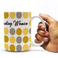 Kappa Alpha Theta 15 ounce Coffee Mug Polka Dot Pattern Design