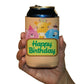 Happy Birthday Themed Can Cooler Set of 6 - FREE SHIPPING