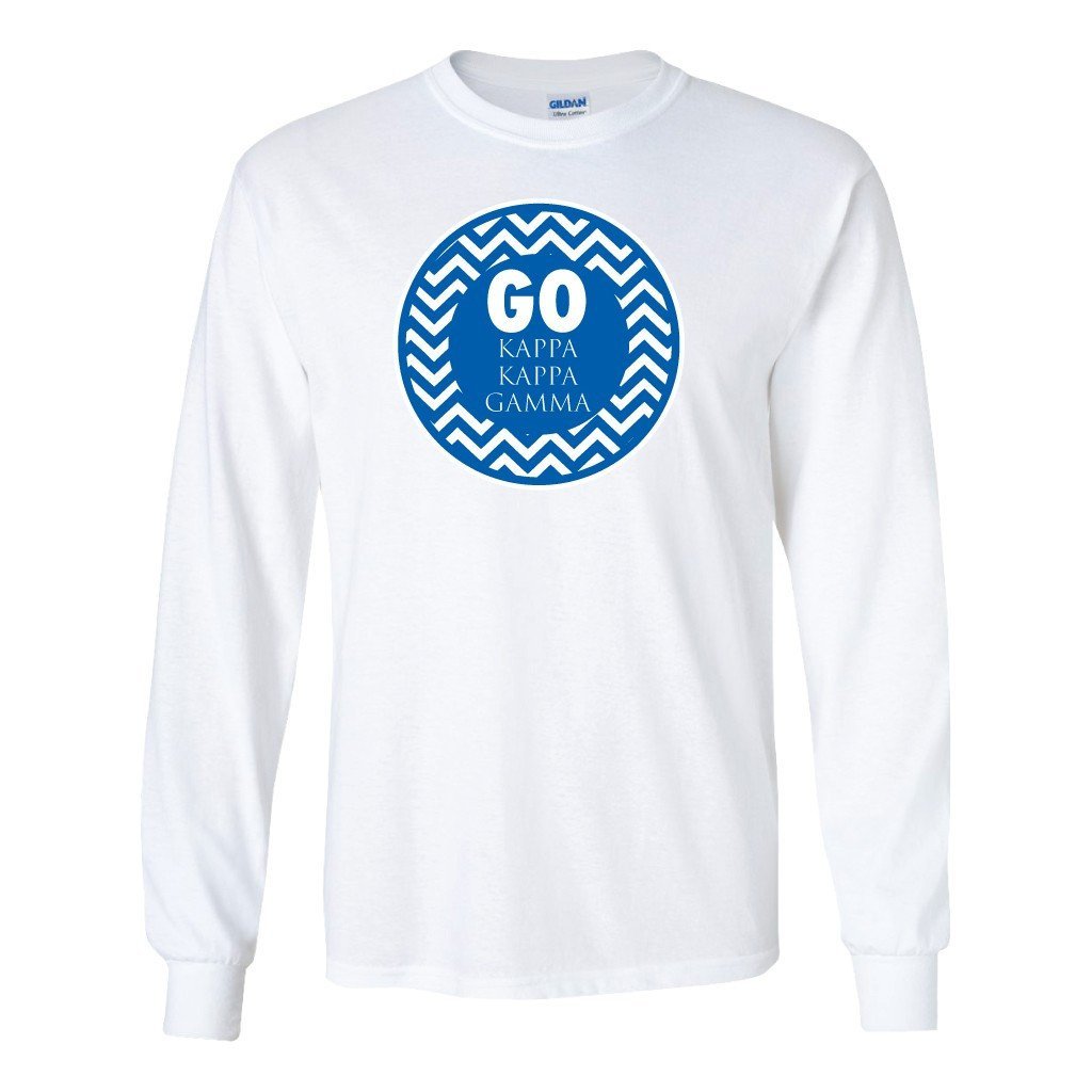 Kappa Kappa Gamma "Go Kappa Kappa Gamma" Long Sleeve T-shirt - FREE SHIPPING