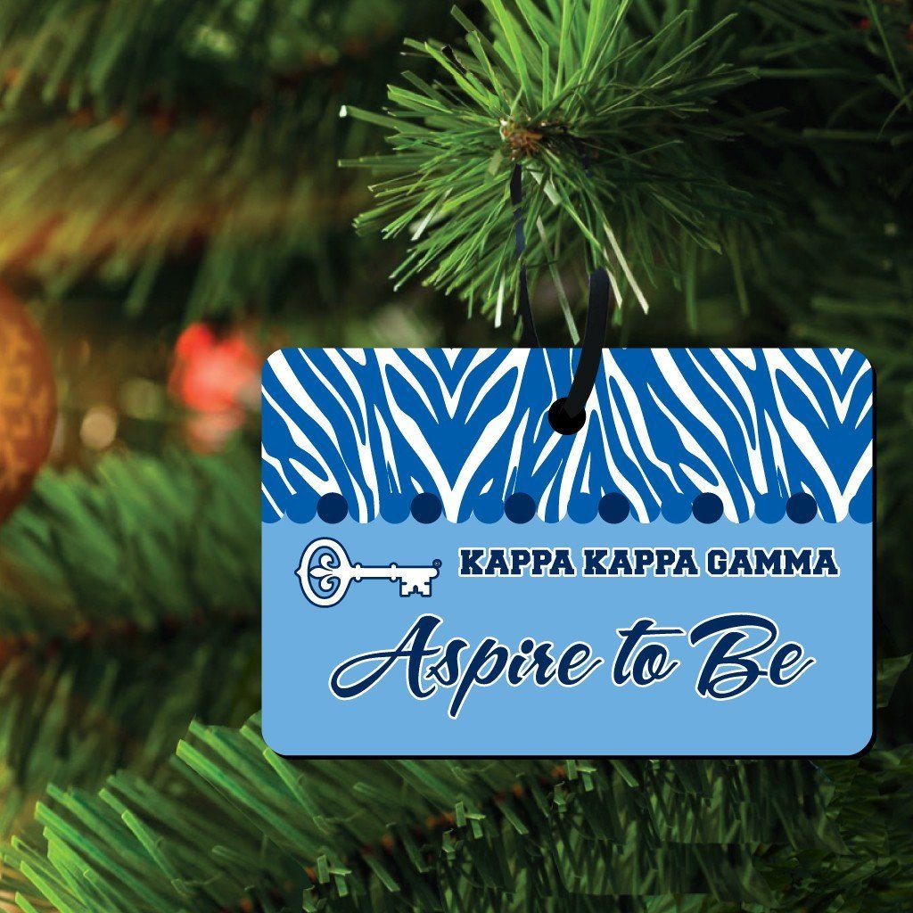 Kappa Kappa Gamma Ornament - Set of 3 Shapes - FREE SHIPPING