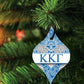 Kappa Kappa Gamma Ornament - Set of 3 Tapered Shapes - FREE SHIPPING