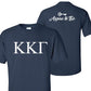 Kappa Kappa Gamma Greek Letter Front and Aspire Back Standard T-Shirt - FREE SHIPPING