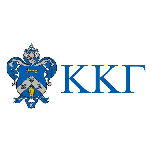 Kappa Kappa Gamma Canvas Tote Bag - Coat of Arms and Greek Letters