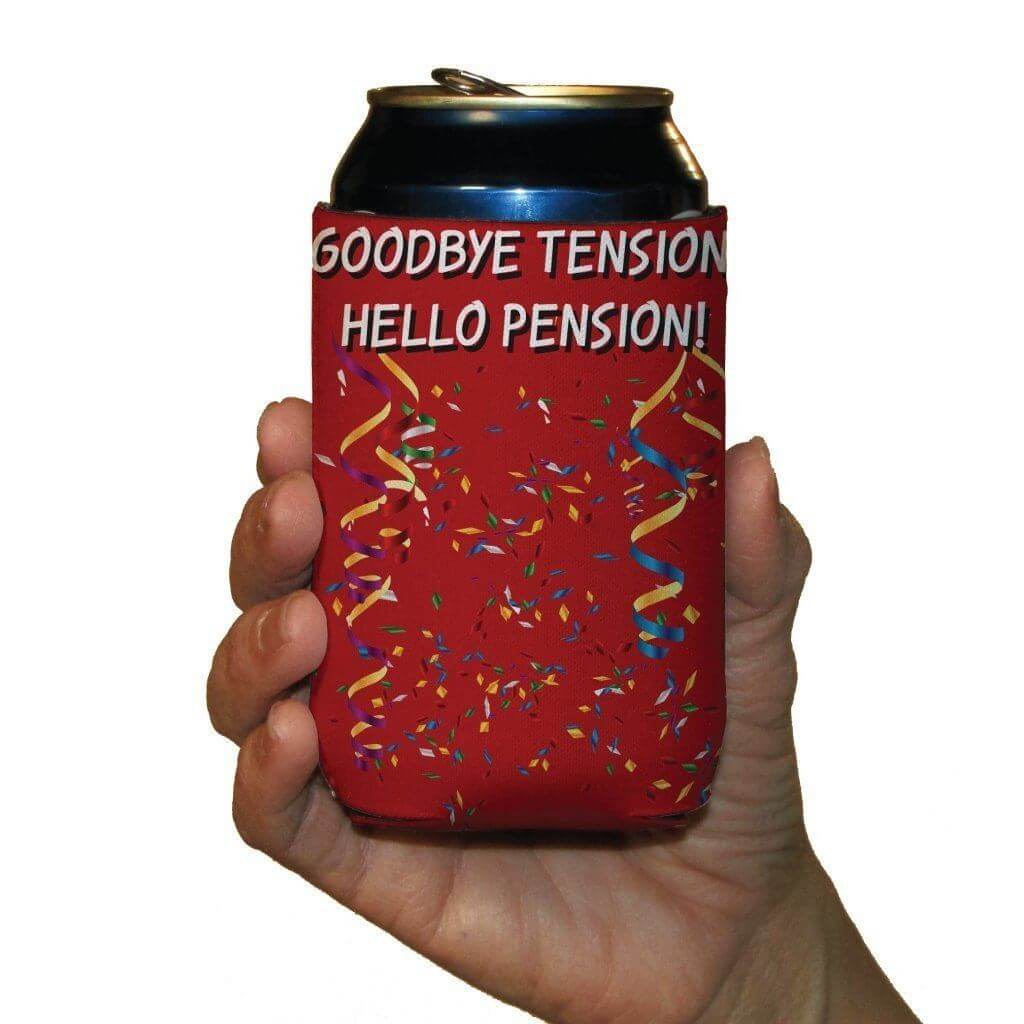 Funny Retirement Themed - Can Cooler Set - 6 Designs - FREE SHIPPING