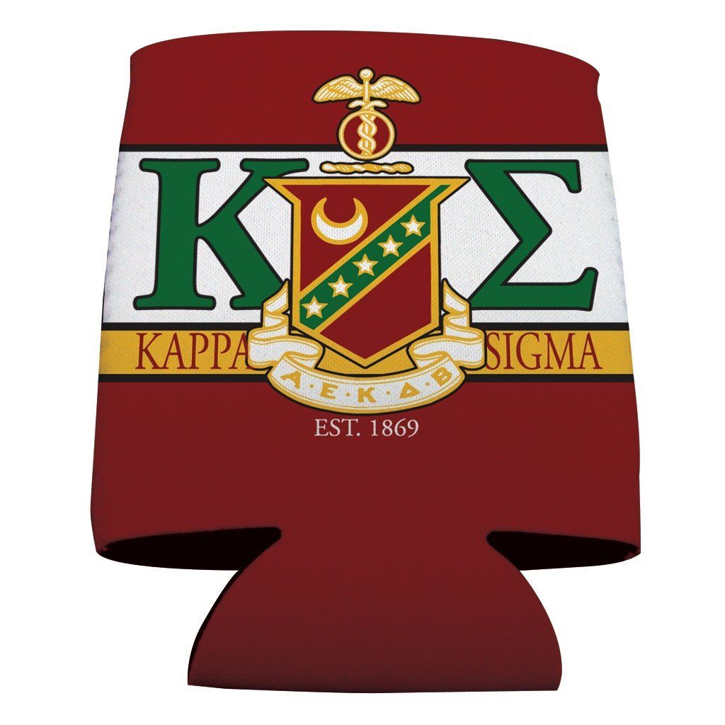 Kappa Sigma Can Cooler Set of 12 - KE and Shield FREE SHIPPING