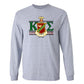 Kappa Sigma Long Sleeve T-shirt Greek Letters with Large Crest Design - FREE SHIPPING