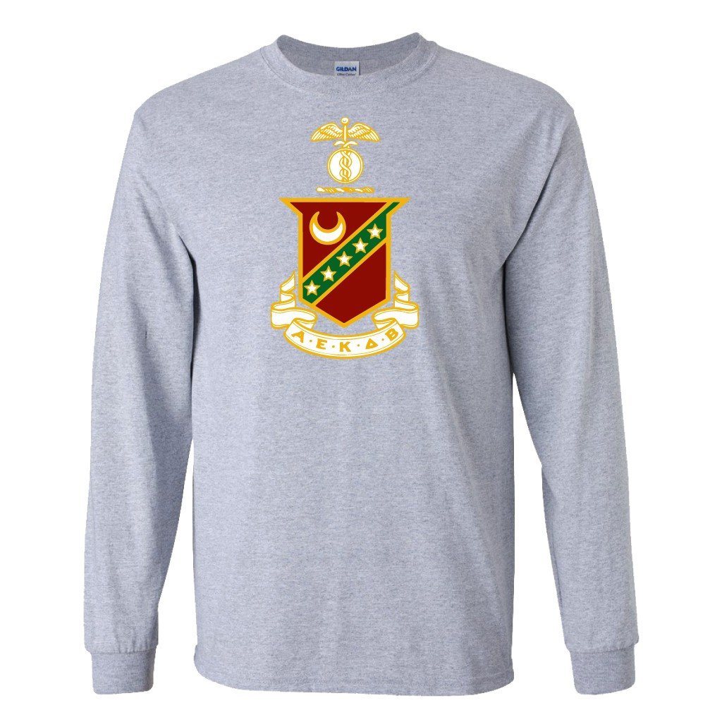 Kappa Sigma Long Sleeve T-shirt Coat of Arms Design - FREE SHIPPING