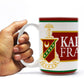 Kappa Sigma 15oz Coffee Mug “ Crest with Three Red Stripes