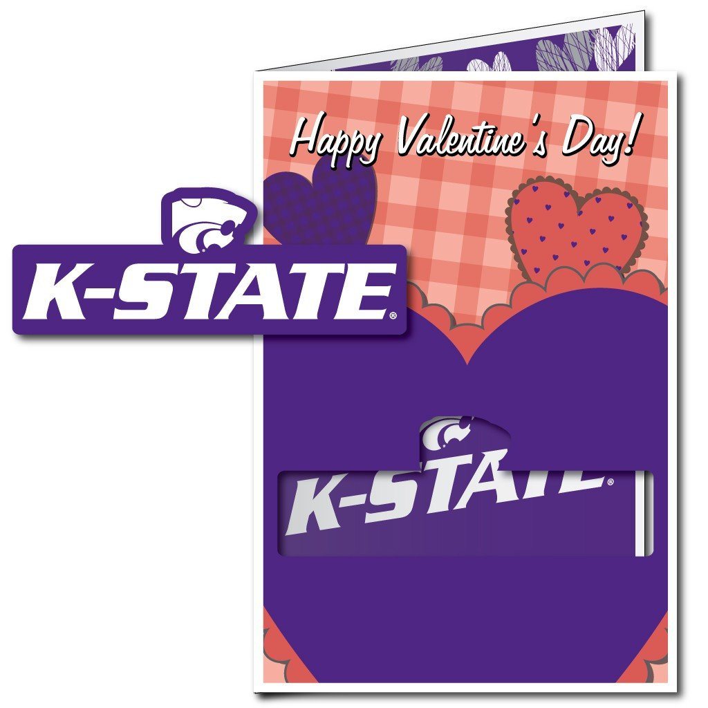 Kansas State University 2'x3' Huge Valentine's Day Card