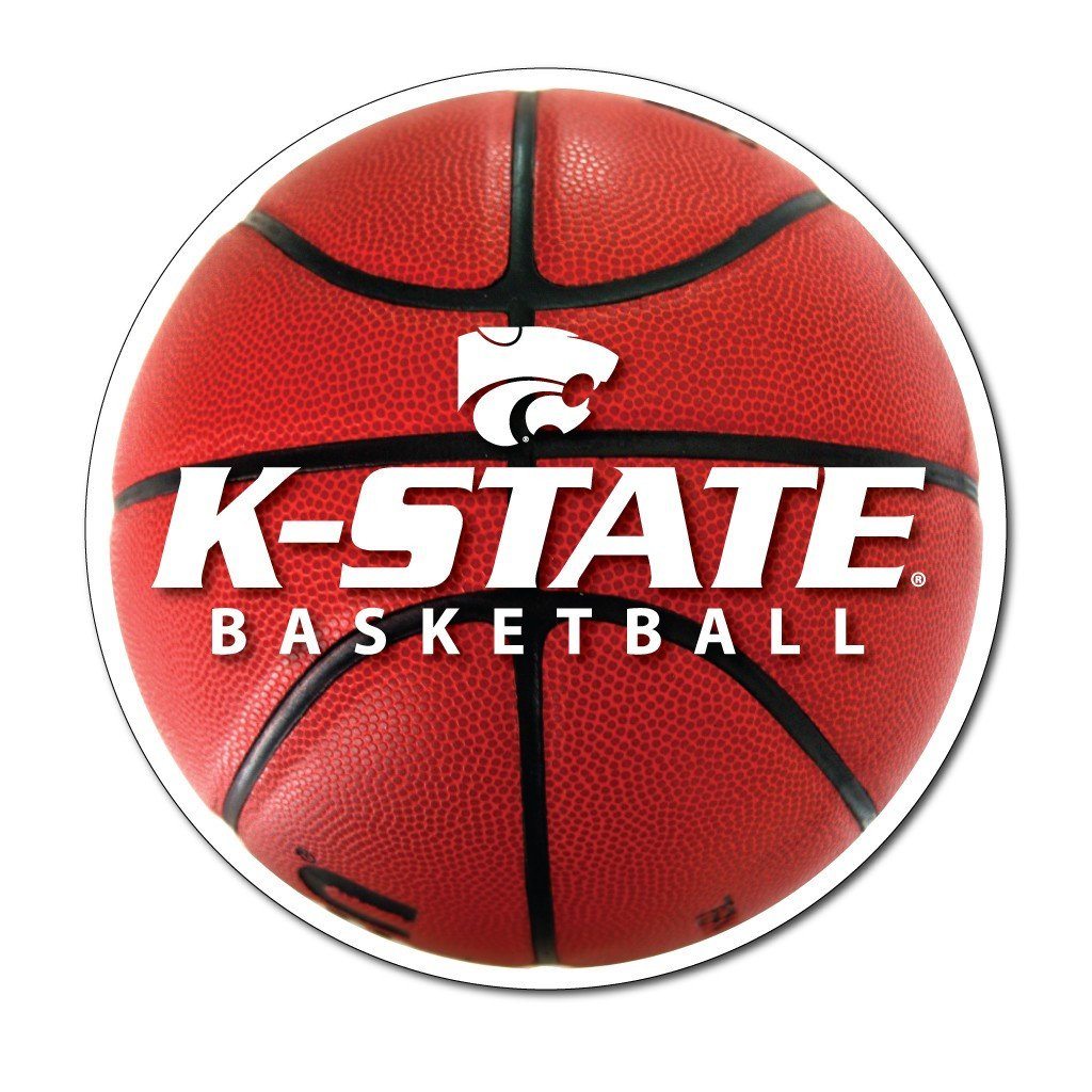 Kansas State - Basketball Shaped Magnet