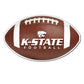 Kansas State “ Football Shaped Magnet