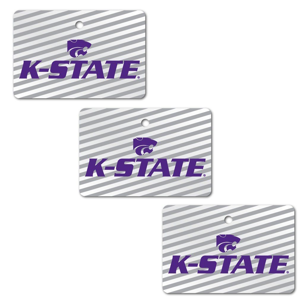 Kansas State University Ornament - Set of 3 Rectangle Shapes - FREE SHIPPING